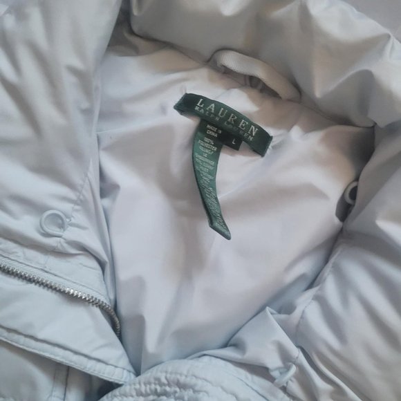 Ralph Lauren baby blue puffer jacket - Picture 3 of 5